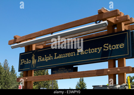 Ralph Lauren factory store in Mammoth California Foto Stock