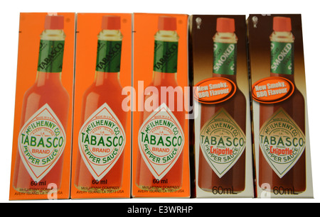 Salsa Tabasco Foto Stock