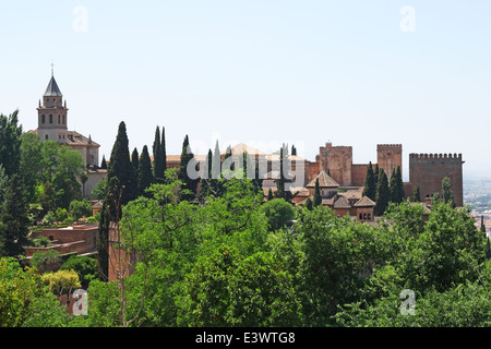 Alhambra di Granada, Spagna Foto Stock