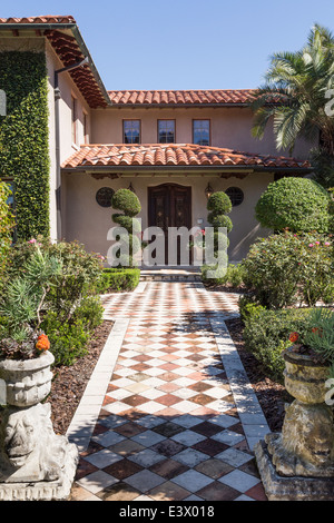 Vetrina di lusso casa residenziale nel sud-est degli Stati Uniti Foto Stock