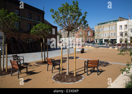 Nuovo layout su strada Clapham Città Vecchia . Il poligono Foto Stock