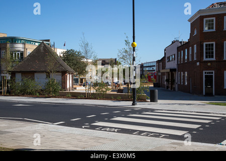 Nuovo layout su strada Clapham Città Vecchia . Il poligono Foto Stock