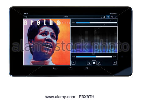 Aretha Franklin, MP3 le copertine degli album su PC tablet, Inghilterra