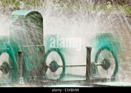 Turbina di acqua in Thailandia Foto Stock