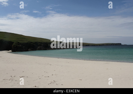 Sabbie breckon yell Shetland Scozia giugno 2014 Foto Stock