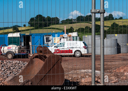Road, autostrada, acciaio, sotto, sito, superstrada, modo, street, preparazione, ammodernamento, visualizzare, ferro, orizzontale, ingegneria, colonna Foto Stock
