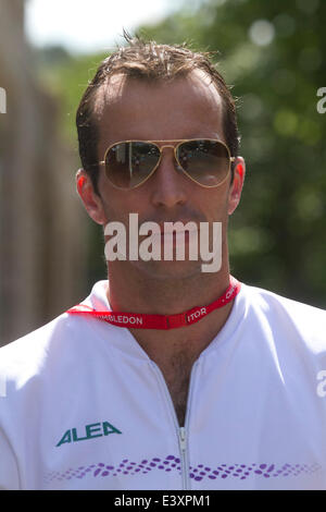 Il torneo di Wimbledon, Londra, Regno Unito. Il 1 luglio 2014. Radek STEPANEK: risultati nei (Ceco) arriva al giorno 8 del 2014 Wimbledon Lawn Tennis championships Credito: amer ghazzal/Alamy Live News Foto Stock