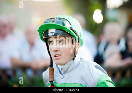 Newmarket Jockey Martin Harley. Foto Stock