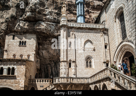 Chapelle Notre-dame de Rocamadour, città episcopale e santuario della Beata Vergine Maria, Lot, Midi-Pirenei, Francia Foto Stock