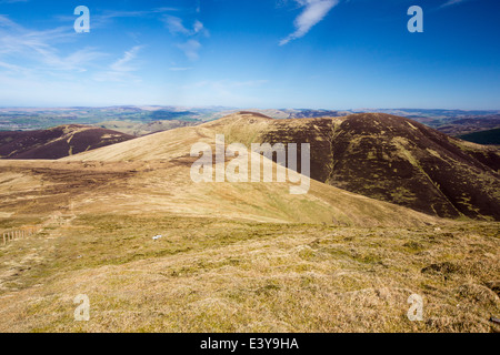 Guardando verso il re testa banca da Culter è sceso al di sopra di Biggar negli altipiani del Sud della Scozia, Regno Unito. Foto Stock