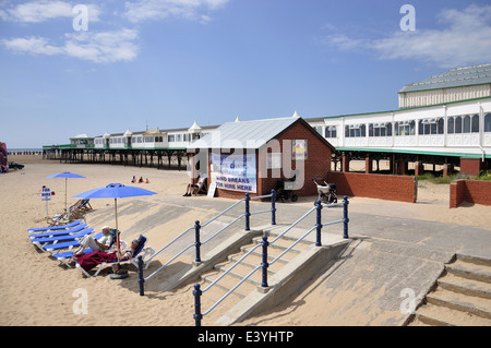 Lytham St Annes capanna di mattoni servizio di noleggio Foto Stock