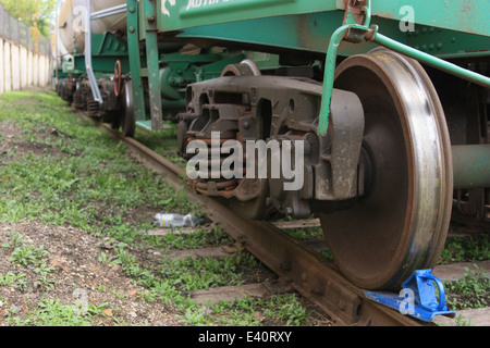 Locomotiva dettaglio del telaio Foto Stock