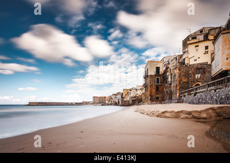 Cefalù Sicilia, Italia Foto Stock