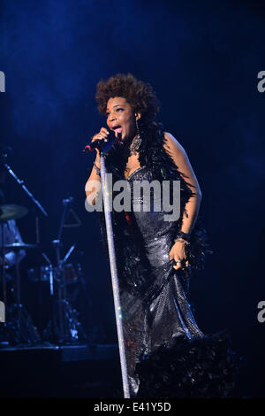 Macy Gray compie durante la sua XIV anniversario - 'su come la vita è' a Casino Miami Jai Alai offre: Macy Gray dove: Miami, Florida, Stati Uniti quando: 31 Dic 2013 Foto Stock