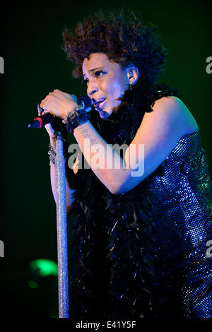 Macy Gray compie durante la sua XIV anniversario - 'su come la vita è' a Casino Miami Jai Alai offre: Macy Gray dove: Miami, Florida, Stati Uniti quando: 31 Dic 2013 Foto Stock