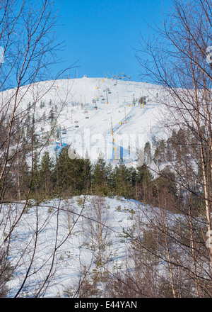 Pyha Ski Resort di Luosto, Finlandia Foto Stock