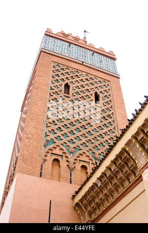 Minarette della Moschea di Koutoubia, Marrakech, Marocco Foto Stock