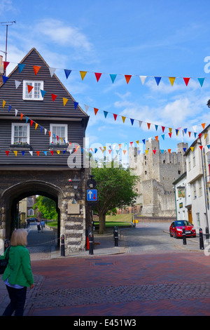 Northgate Boley Hill Rochester Castle Foto Stock