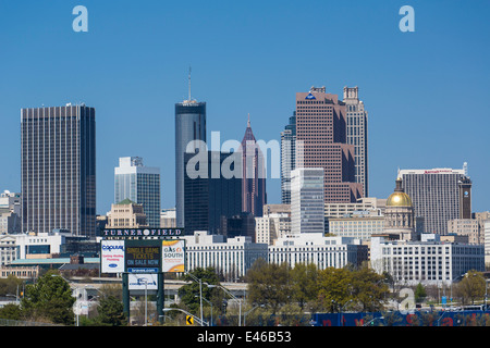 Lo skyline della citta', Atlanta, Georgia, Stati Uniti d'America Foto Stock