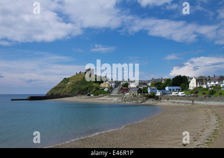 Criccieth lungomare e Castello, Gwynedd, il Galles del Nord Foto Stock