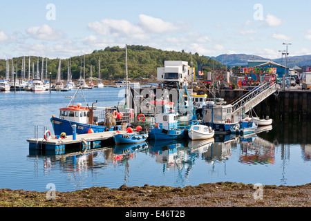 Tarbert Harbour su Loch Fyne in Argyll and Bute;Scozia Foto Stock