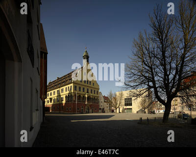 Synagogue am Weinhof, Ulm, Germania. Architetto: kister scheithauer architetti lordo, 2012. Vista su tutta la piazza Weinhof. Foto Stock