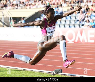 Losanna, Svizzera. 03 Luglio, 2014. Internazionali di atletica leggera, IAAF Diamond League Catherin Ibaruguen Credito: Azione Sport Plus/Alamy Live News Foto Stock