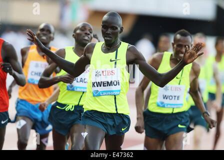 Losanna, Svizzera. 03 Luglio, 2014. Internazionali di atletica leggera, IAAF Diamond League Mens 1500m Ronald Kenya Credito: Azione Sport Plus/Alamy Live News Foto Stock