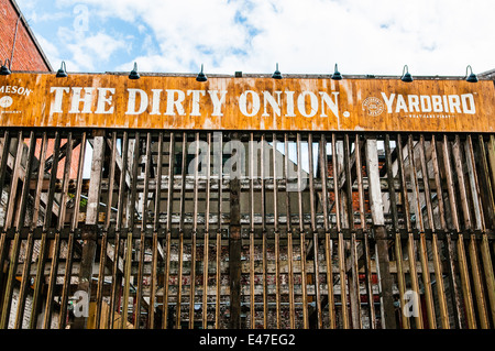 La Sporca Onion bar e ristorante Yardbird, Skipper Steet, Belfast Foto Stock