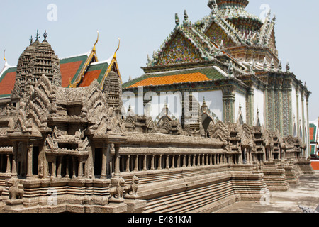 Modello di Ayutthaya,Grand Palace, Bangkok, Thailandia Foto Stock