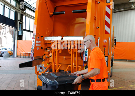 BSR immondizia camion con cella a combustibile idrogeno Foto Stock