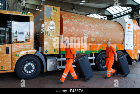 BSR immondizia camion con cella a combustibile idrogeno Foto Stock