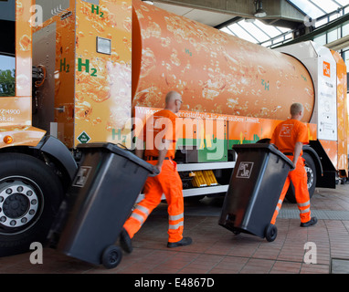 BSR immondizia camion con cella a combustibile idrogeno Foto Stock