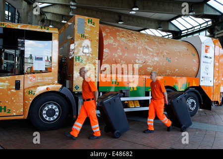 BSR immondizia camion con cella a combustibile idrogeno Foto Stock