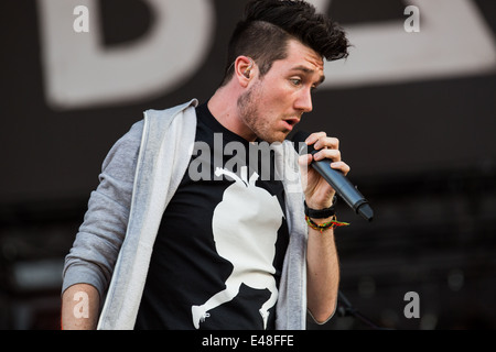 Bastille eseguire live at Pinkpop Festival 2014 in Paesi Bassi © Roberto Finizio/Alamy Live News Foto Stock