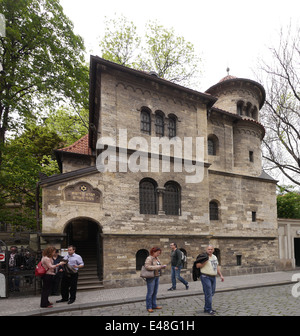 Benvenuti in Repubblica ceca - Praga Sinagoga foto di Sean Sprague Foto Stock