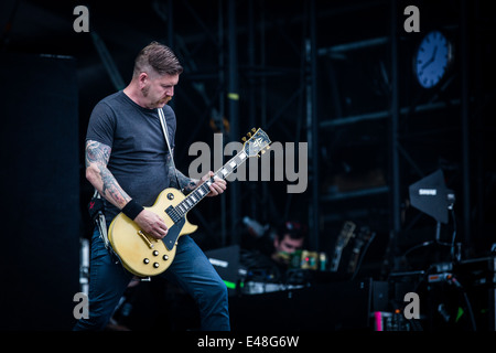 Mastodon live at Pinkpop Festival 2014 in Paesi Bassi © Roberto Finizio/Alamy Live News Foto Stock