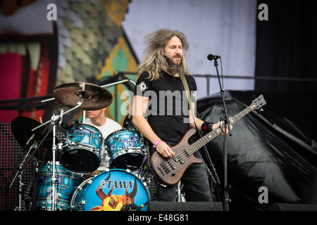 Mastodon live at Pinkpop Festival 2014 in Paesi Bassi © Roberto Finizio/Alamy Live News Foto Stock