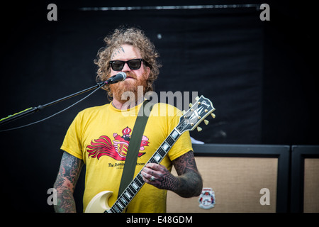 Mastodon live at Pinkpop Festival 2014 in Paesi Bassi © Roberto Finizio/Alamy Live News Foto Stock