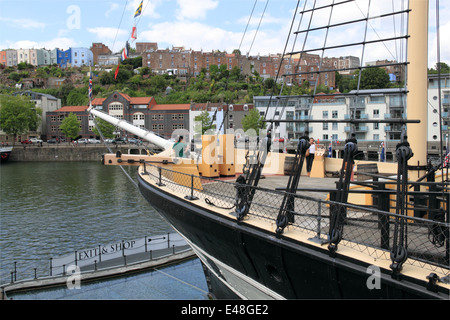 Prua di SS Gran Bretagna, Bristol Docks, Inghilterra, Gran Bretagna, Regno Unito, Gran Bretagna, Europa Foto Stock