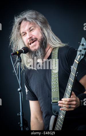 Mastodon live at Pinkpop Festival 2014 in Paesi Bassi © Roberto Finizio/Alamy Live News Foto Stock