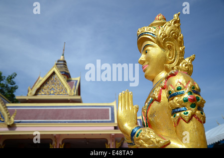 Statua, Buddista tailandese Chetawan tempio, Petaling Jaya, Malaysia Foto Stock