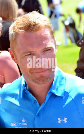 Campo da golf. La coppa di celebrità. Ronan Keating..Robert Timoney/AlamyLivenews. Foto Stock