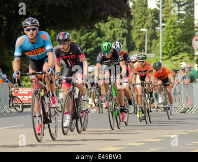 Festival della bicicletta da corsa su strada, Abergavenny, Giugno 2014 Foto Stock