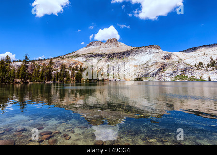 Montare Hoffman riflette può Lago. Parco Nazionale di Yosemite in California, Stati Uniti. Foto Stock