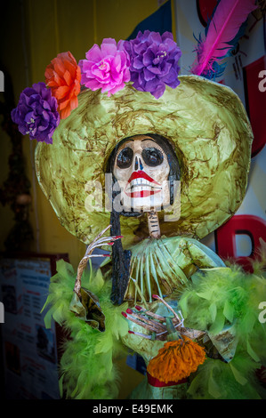 La Calavera Catrina, personaggio tradizionale messicano di Giorno dei Morti Foto Stock