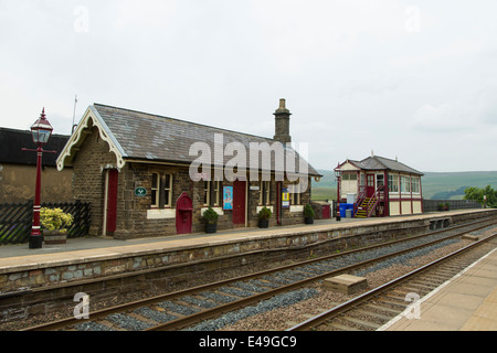 Stazione Garsdale, sul Settle - Carlisle linea ferroviaria Foto Stock