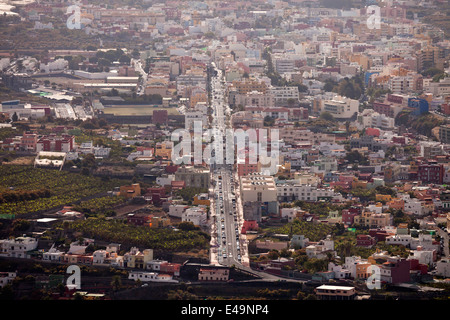 Vista aerea di Los Llanos de Aridane, La Palma Isole Canarie Spagna, Europa Foto Stock