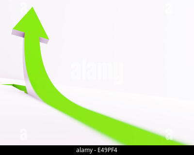 Lancetta verde salendo Foto Stock