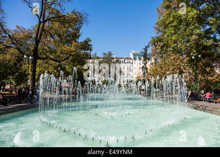 City Garden Park, fontane, Sofia, Bulgaria, Europa Foto Stock